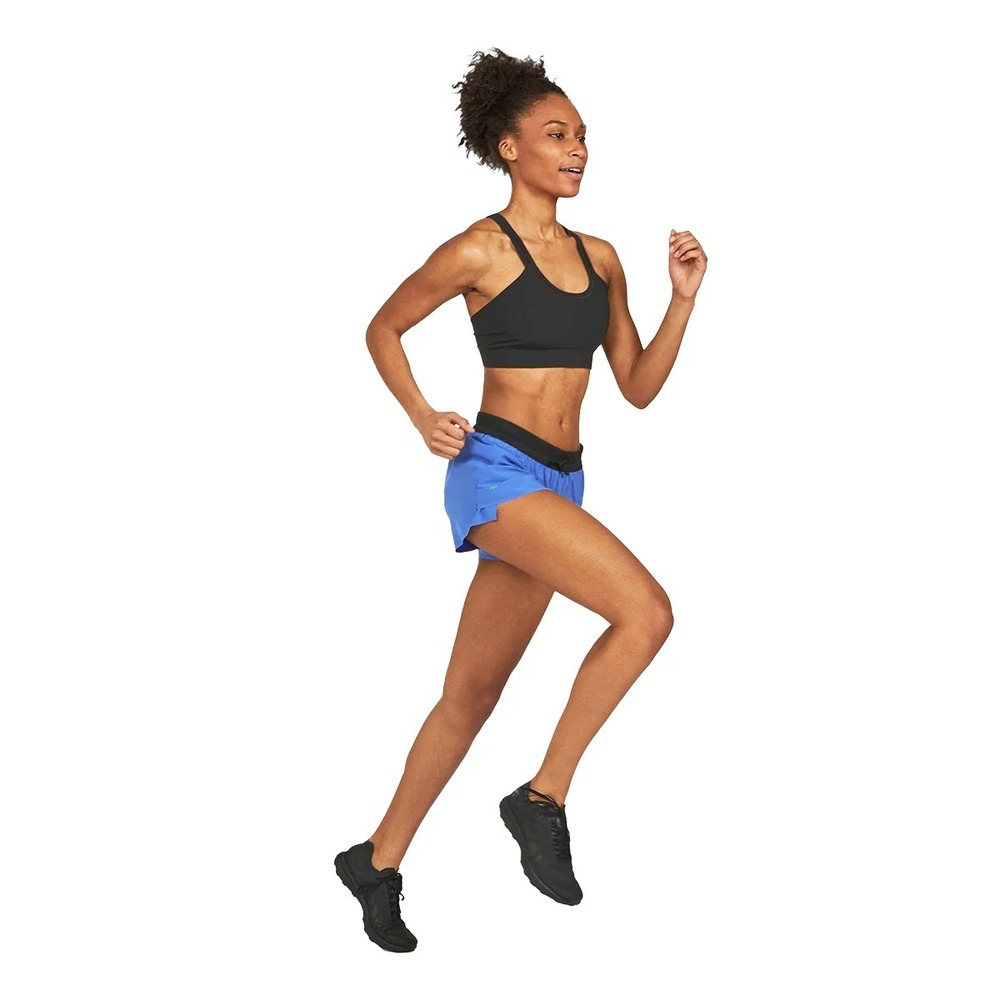 Janji AFO 3" Middle Running Shorts Blue Womens Large Athletic Workout